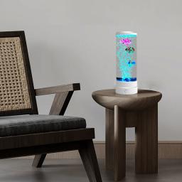 Levou lâmpada de peixe com controle remoto, mudando a cor, luz decorativa, aquário, presente de aniversário para crianças, usb - Image 6