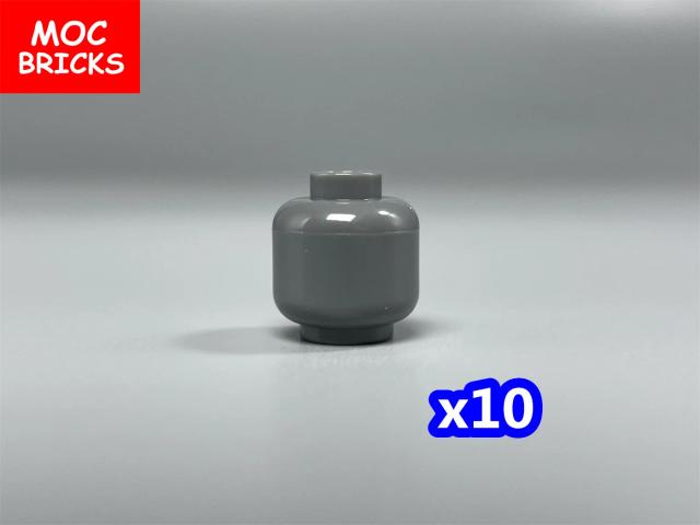 MOC-Head Jar Bottle para Blocos de Construção, Blank Face, City Model, Montado Brinquedos Educativos, Bricks Acessórios, Kids Gift, 4cm