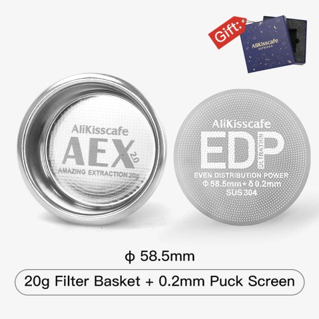 AEX Cesta de Filtro de Café 58mm 18g 22g para Máquina de Café Expresso