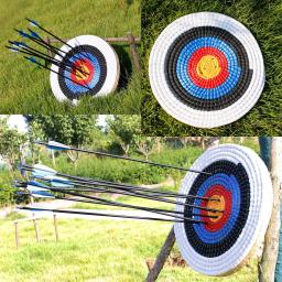 Mão-feita redonda Archery alvo rosto para arco recurvo, Longbow tiro prática, 3 camadas, palha sólida tradicional - Image 6