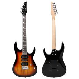 IRIN-guitarra elétrica com saco, 24 frets, corpo Bege, pescoço, Amp Tuner, necessário, peças de guitarra, acessórios, 6 cordas - Image 4