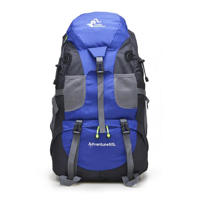 Mochila Impermeável de 50L para Escalada, Ciclismo, Caminhadas e Camping ao Ar Livre