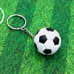 PU Couro Futebol Lembrança Chaveiro para Homens e Mulheres, Pingente De Futebol, Acessórios Do Presente, Fãs Chaveiro, K7N5 - Image 3