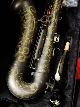 Japonês Suzuki Saxofone Tenor, Bb Tune, Antique Cobre Shell Decoração, Instrumento Musical Profissional, Acessórios Caso, Preto - Image 2