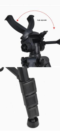Tripé de alumínio para caça, Tiro ao ar livre Stick Rack, Universal Camera Acessórios, V-Yoke Tiro Rack, 1.8m - Image 4
