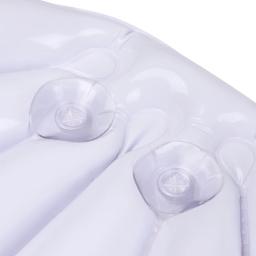 Em Forma de Ventilador Inflável Travesseiro De Banho com Ventosas, Suave Spa Suporte Do Pescoço, Travesseiro De Banheira, Acessórios De Banho, 1Pc - Image 3