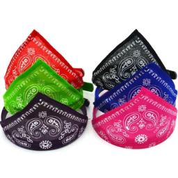 Colar bandana ajustável para pet, lenço no pescoço para cães pequenos e gatos, toalha de saliva, colar PU com bandagem triangular, cachorro e gatinho - Image 2