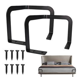 Ajustável Colchão Retainer Bar, Fique para Topper de deslizamento, Metal fixo Rod, Conjuntos de camas, 2 pcs - Image 2