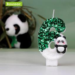 Velas Digitais Criativas para Bolo De Aniversário, Velas Panda Bonito, Vela De Atmosfera De Festa, Suprimentos De Decoração De Cena - Image 1