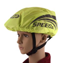 Capacete De Bicicleta Tampa Impermeável Com Faixa Reflexiva Ciclismo MTB Bicicleta Capacete Capa De Chuva Oxford Pano Capacete De Segurança Reflexivo - Image 1