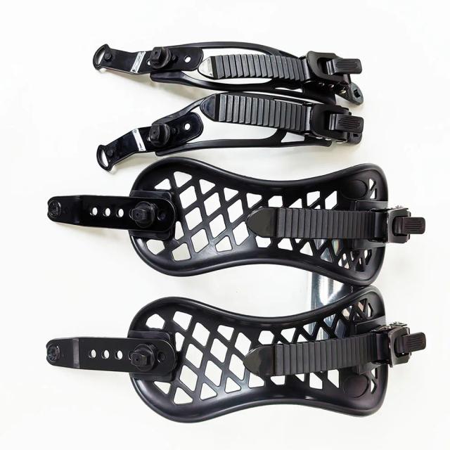 Tiras de Fixação para Snowboard TPEE com Fivela de Alumínio - Conjunto Completo
