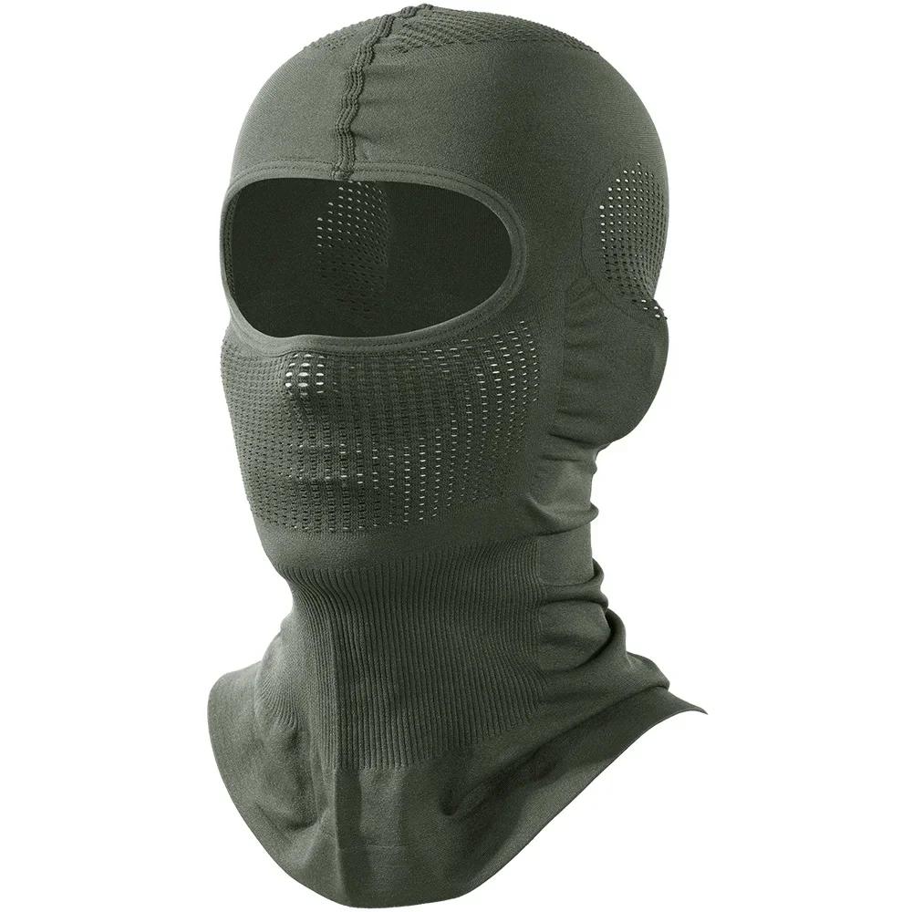 Balaclava chapéu máscara facial completa respirável proteção solar capa elástica para esportes caminhadas acampamento esqui ao ar livre lenço de cabeça masculino - Image 1