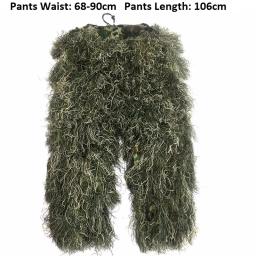 Terno Ghillie de camuflagem para homens, roupas táticas Yowie Sniper, terno Paintball de caça, 5 peças por conjunto - Image 3