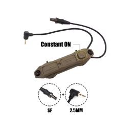 Tático Iluminado Pressão Remoto, Interruptor de Função Dupla, Adequado para PEQ-15, DBAL-A2, M300, M600, Arma Lanterna - Image 2