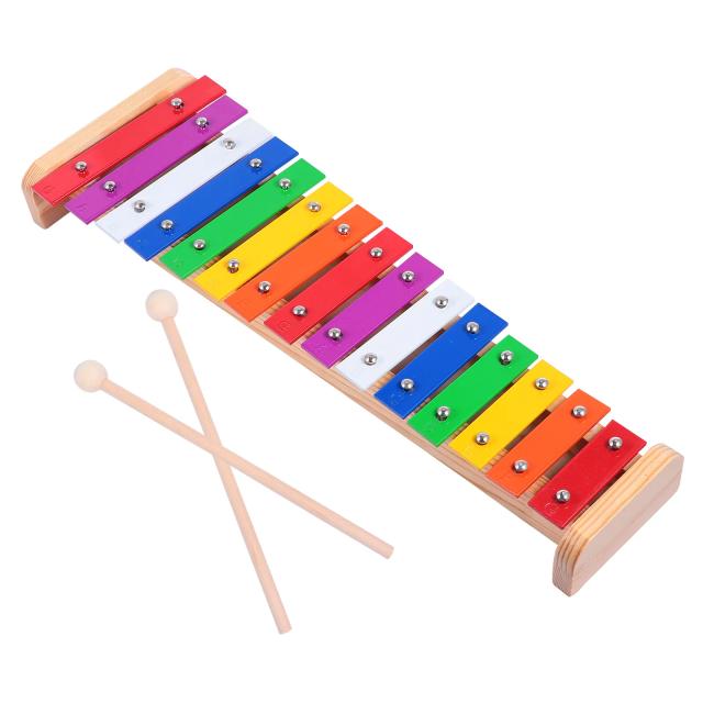 Xilofone Musical Infantil com 15 Notas - Brinquedo Educacional de Percussão para Crianças