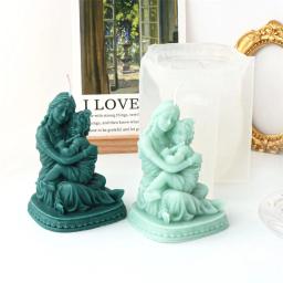Jesus Virgem Maria Silicone Molde, resina epóxi molde, DIY artesanal católica, freira gesso, ornamentos decorativos, artesanato de gesso - Image 6