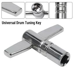 Universal Drum Tuning Key, T-Shaped Chave De Metal, kit de Bateria, Praça Parafusos, Ajustando, Bass Drum Skin, Tone Apertando Ferramenta - Image 3