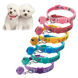 Coleira de gato pirulito com sinos grandes, ajustável, cores doces, para cachorro, gatinho, para cães pequenos e gatos, pet supplies - Image 2