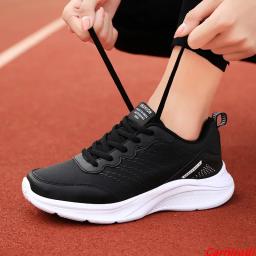 Tênis de atletismo feminino com tudo que combina, cestas leves, tênis casual fitness para senhoras, tênis de corrida antiderrapante, outono - Image 3