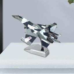 1/100 sukhoi SU-35 modelo de avião de metal com expositor collectibles avião quarto decoração menino presente - Image 3