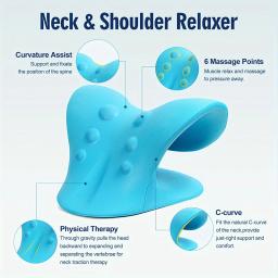 Travesseiro de massagem cervical na coluna, travesseiro em forma de u, gravidade shiatsu, massagem cervical, pescoço e ombro, reparação, relaxamento do pescoço - Image 2