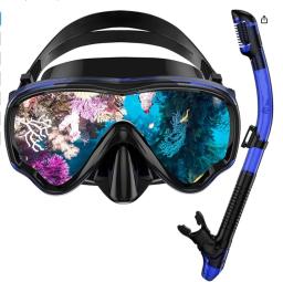 Óculos De Natação Com Tampa Do Nariz, Máscara De Mergulho, Snorkel - Image 2