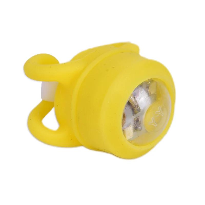 Amarelo LED bicicleta sino anel luzes, Bell bicicleta colorida, Road Bike acessórios - Image 1