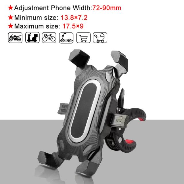 Suporte Universal Anti-Deslizante para Telefone em Bicicletas, Scooters Elétricos e Motocicletas