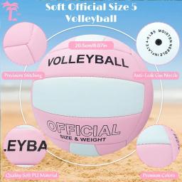 Bola de jogo de treinamento profissional de vôlei tamanho 5, bola para jovens iniciantes, bola de prática interna, vôlei de praia ao ar livre - Image 4