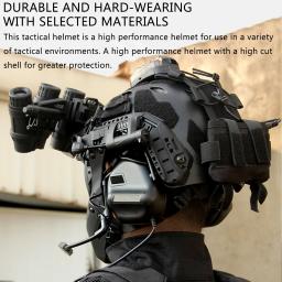 Airsoft capacete tático Headset, Paintball óculos e máscara, alumínio liga capacete, sinal de luz, bateria Pouch, L4G24, modelo NVG - Image 5