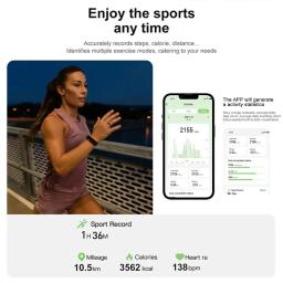 Xiaomi mijia r02 anel inteligente monitor de saúde freqüência cardíaca ip68 3atm à prova dip68 água multi modos esportivos rastreador de oxigênio no sangue para homens - Image 4