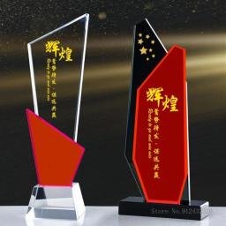 Troféu De Cristal Vermelho Decoração, Criativo Personalizado, Enviar Amigos Prêmios, Lembrança De Dança, Decoração Do Lar - Image 2