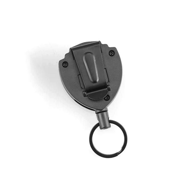 Torta Timer Shooting Retrátil M1A2-F com Cadeia Temporizador e Clip para Cinto, Modelo Robusto de 39 cm