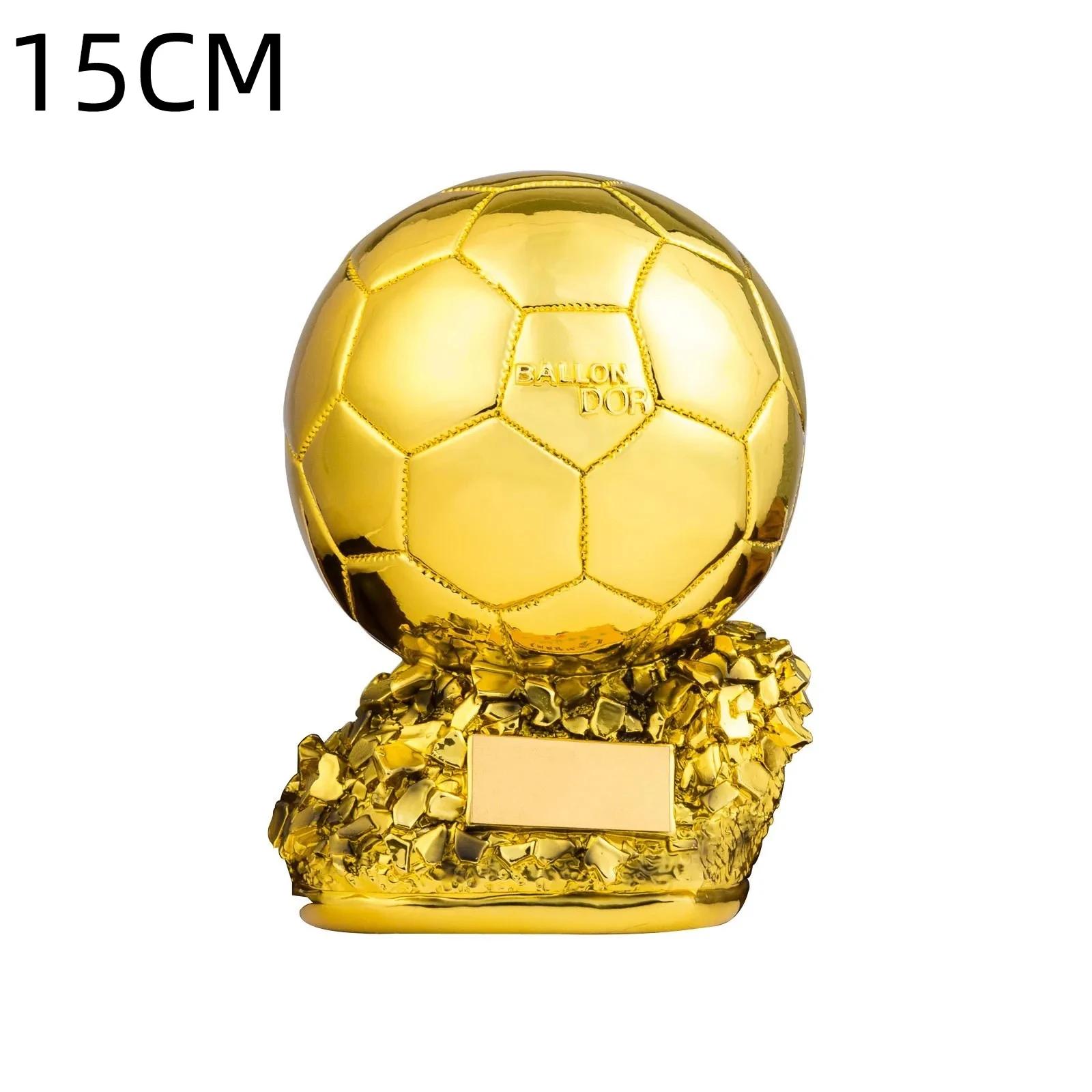 Futebol Troféu Bola Dourada, Bola, Prémio Melhor Jogador, Comemorativo, Suprimentos de Resina, Presente de Aniversário, 20cm, 25cm, 30cm - Image 1