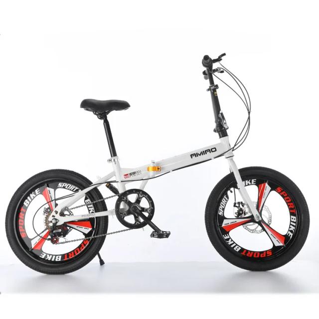 Bicicleta Dobrável 20 Polegadas Freio a Disco Velocidade Variável
