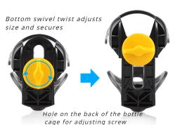 Porta-garrafas plásticas ajustáveis para mountain bike e road bike, acessórios de ciclismo - Image 3