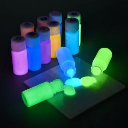 30g/garrafa pigmento fluorescente tintas luminosas de longa duração que brilham no escuro diy tintas acrílicas para arte festa resina suprimentos - Image 4