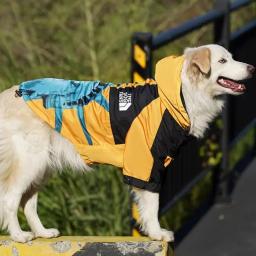 Jaqueta para cães de estimação, capa de chuva ajustável, à prova d'água, casaco de vento com capuz, suprimentos para animais de estimação, adequado para cães grandes à prova d'água 2xl/3xl/4xl/5xl - Image 3