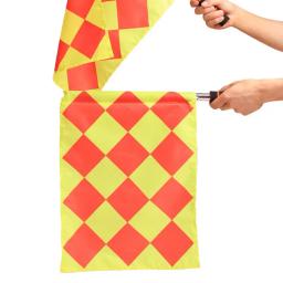 Futebol linesman bandeira 1 conjunto profissional desvanece-se resistente alinhamento puro suave vara esportes futebol campo bandeira árbitro ferramenta - Image 4