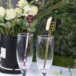 50 pçs personalizado bebida agitadores decorações de casamento bar festa cocktail agitador chuveiro do bebê swizzle amor diamante decorações - Image 2