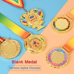 Genéricos Medalha De Metal Em Branco, Em Qualquer Competição, Troféu Desportivo Escolar, Medalhas Lembranças, Presente Medalha De Ouro Infantil - Image 5