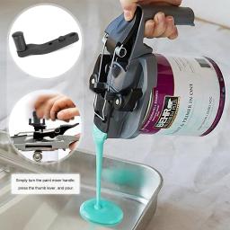 Misturando tinta mate pode tampa, alça sem sujeira, ferramenta de cor, misturador de lodo, agitador revestimento tampa, 1L, 4L, Popular - Image 1
