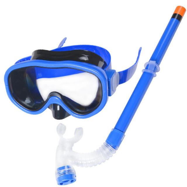 Conjunto Infantil de Máscara de Natação e Snorkel em PVC para Aventuras Subaquáticas