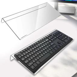 Rack de teclado portátil, transparente, fácil, ergonômico, escrita, acrílico, inclinável, levantador de teclado, bandeja para mesa, escritório, casa, uso diário - Image 1