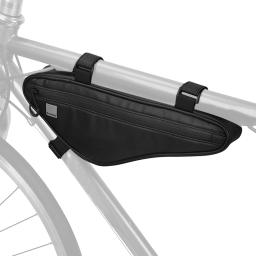 Sahoo bolsa para quadro de bicicleta, bolsa triangular à prova d'água para quadro frontal sob o tubo, bolsa de armazenamento de grande capacidade, acessórios de ciclismo - Image 1
