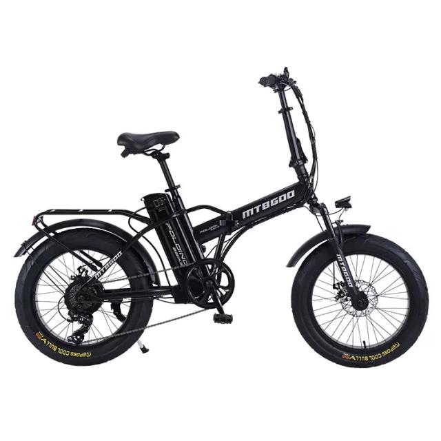 Bicicleta elétrica dobrável para adultos, longo alcance, bateria dupla, E-Bike, pneu gordo, moto, 20 em, 350W, 500W, 1000W
