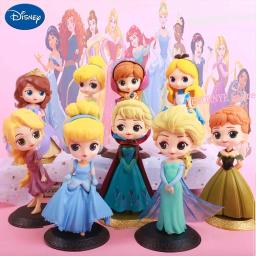 Disney Princess Snow White PVC Anime Dolls, Figuras de Elsa, Modelo Colecionável, Brinquedos para Crianças, Presentes de Aniversário, Decoração do feriado - Image 1