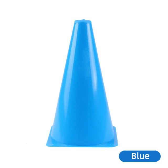 Cones de Treinamento Resistente à Pressão para Futebol e Basquetebol - Acessórios Esportivos ao Ar Livre em 5 Cores e 23cm de Altura