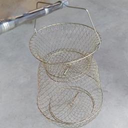 Metal Fish Pole Catching Cage, cesta De Guarda De Pesca, fornecimento De Rede Portátil De Ferro - Image 5