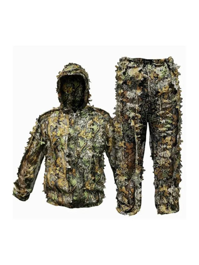 Camuflagem Biônica em 3D de Folhas de Maple: Terno Respirável para Caça, Fotografia e Observação de Pássaros